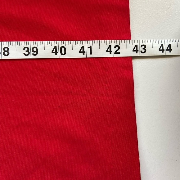 Lafayette 148 New York Dress Sheath Ruffle Sz 12 Red Office Event Designer NWT - Picture 10 of 10